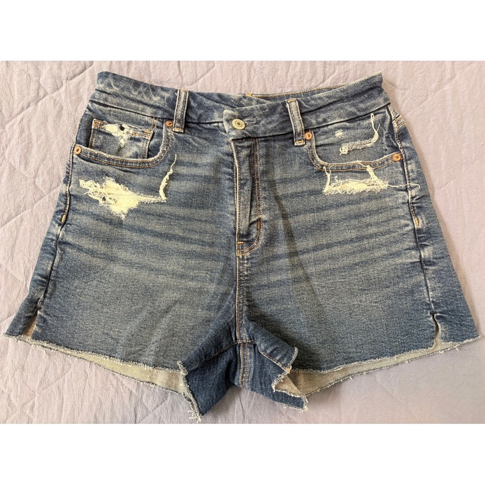 American Eagle Outfitters AE Stretch Curvy Crossover Mom Short NWOT Size 4 - Picture 2 of 5